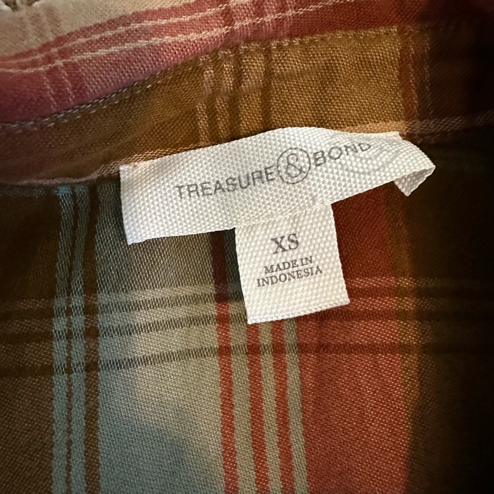 Treasure & Bond plaid shirts, 2 set bundle, size XS - Picture 2 of 6